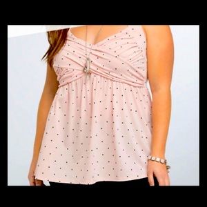 Torrid polka dot top